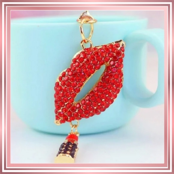 ELLA’ Women’s “Lips” 💋 Purse Charm - Picture 4 of 4